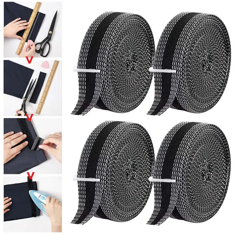 Iron-On Hem Tape – No-Sew Pants Edge Repair for Jeans Iron-On Hem Tape Axl