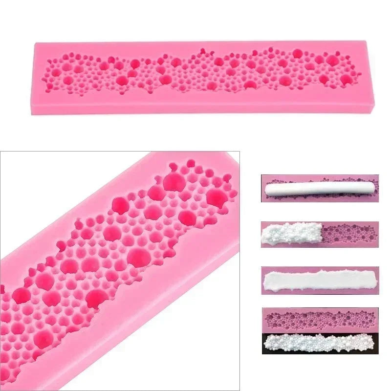 3D Pearl Bubble Silicone Mold – Fondant Chocolate Cake Decorating Silicone Baking Mold Axl