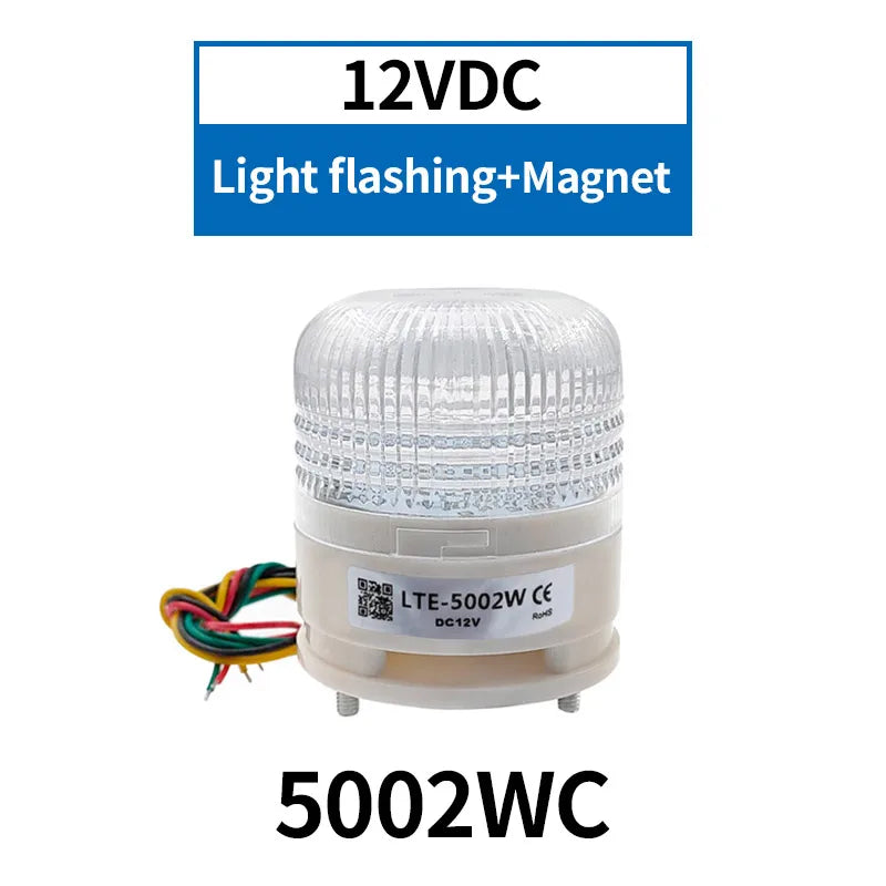 LTA5002 3-Color LED Strobe Warning Light 12V 24V 220V + Buzzer LED Signal Light Axl 5002WC 12VDC