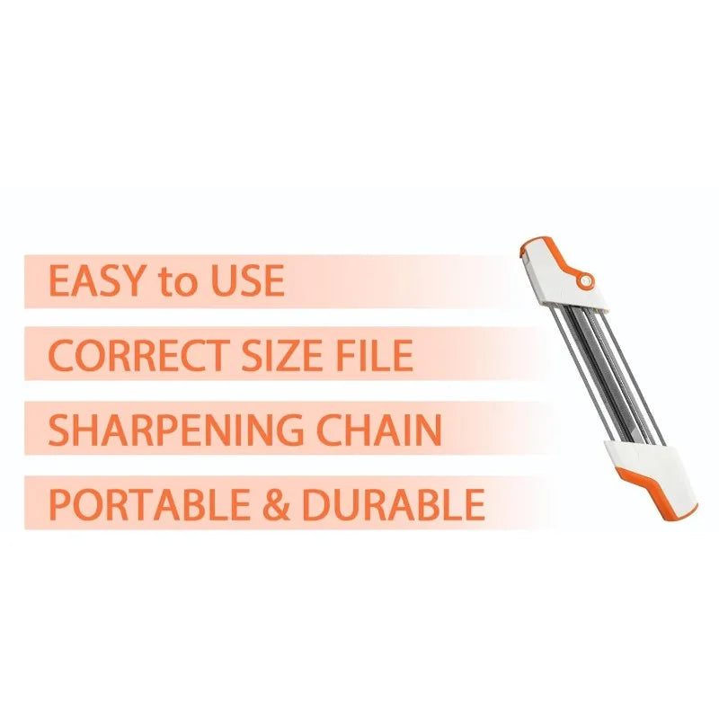2-in-1 Chainsaw Chain File Sharpener Kit 4.8mm Whetstone Chainsaw Sharpener Kit Axl
