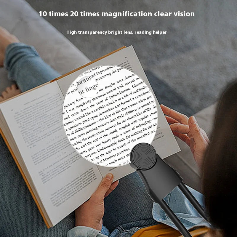 110mm Hands-Free Neck Magnifying Glass – Acrylic Reading Loupe Neck Magnifying Glass Axl