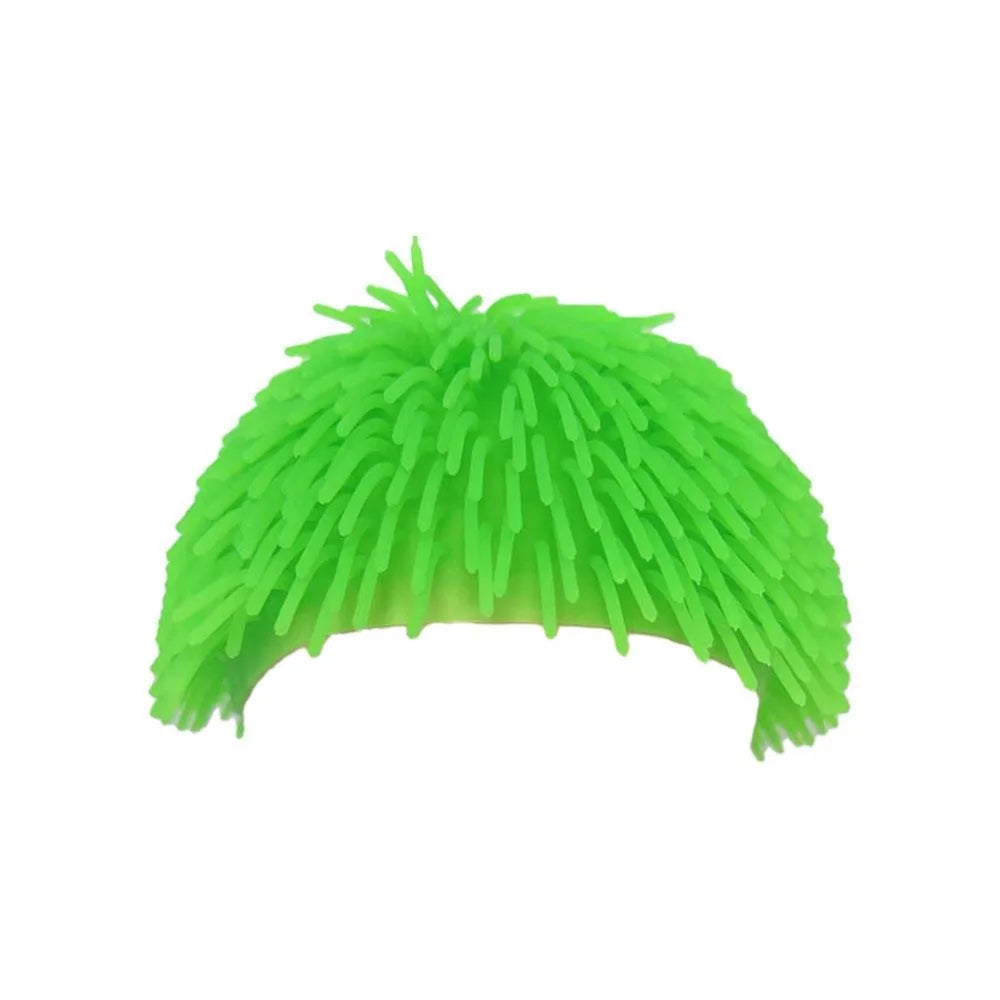 Sea Urchin Funny Swim Cap – Spiky Elastic Swimming Hat Novelty Swim Cap Axl Green
