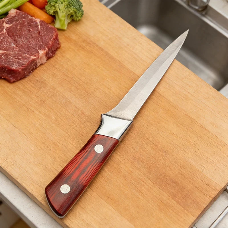 Stainless Steel Boning Knife with Sheath | Sharp Chef Knife Boning Knife Axl