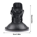Car Suction Cup Dash Cam Mount – 360° Rotation, 5 Adapters Dash Cam Mount Axl Black