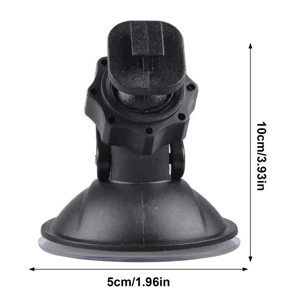 Car Suction Cup Dash Cam Mount – 360° Rotation, 5 Adapters Dash Cam Mount Axl Black