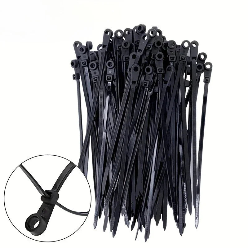 Heavy-Duty Screw Hole Zip Ties – Self-Locking Organizer Straps Cable Zip Ties Axl