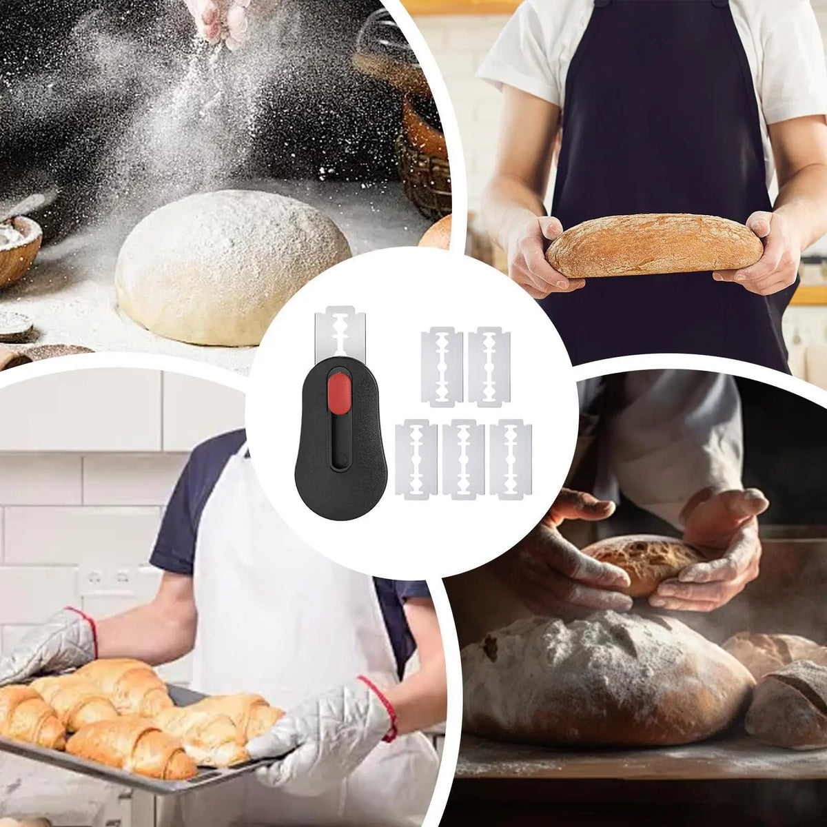 Magnetic Bread Scoring Lame – Dough Slashing & Cutting Tool Bread Scoring Lame Axl