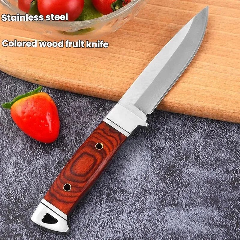 Forged Boning Knife Wood Handle & Sheath | Meat Cleaver Tool Boning Knife Axl