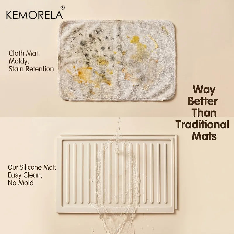 2pc Silicone Dish Drying Mats – Non-Slip & Heat Resistant Dish Drying Mat Axl