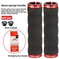 Double Lock-On Bike Handlebar Grips – Anti-Slip Aluminum MTB Bike Handlebar Grips Axl Red