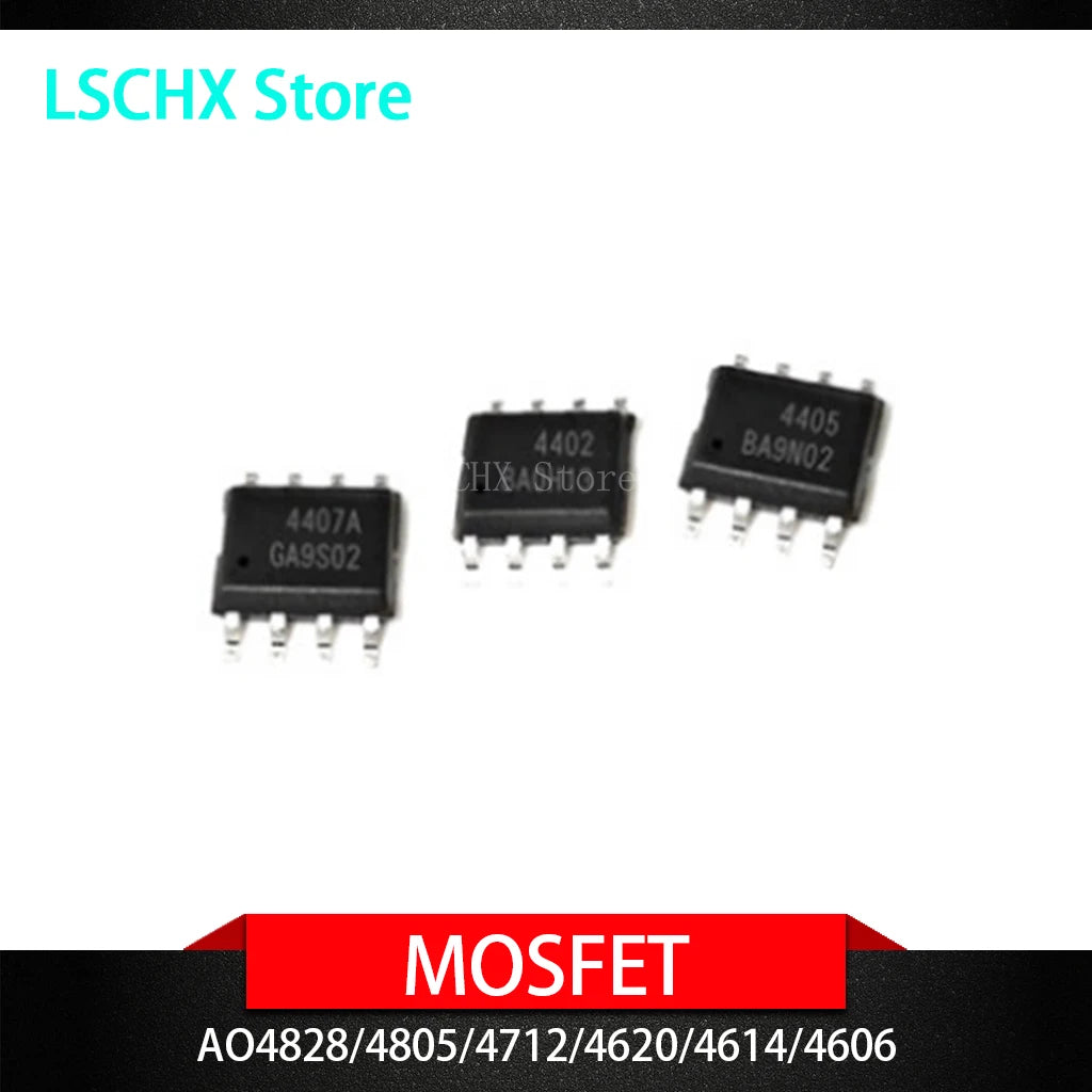 10PCS AO Series SOP MOSFET Transistors – AO4606 AO4614 & More MOSFET Transistors Axl AO4924