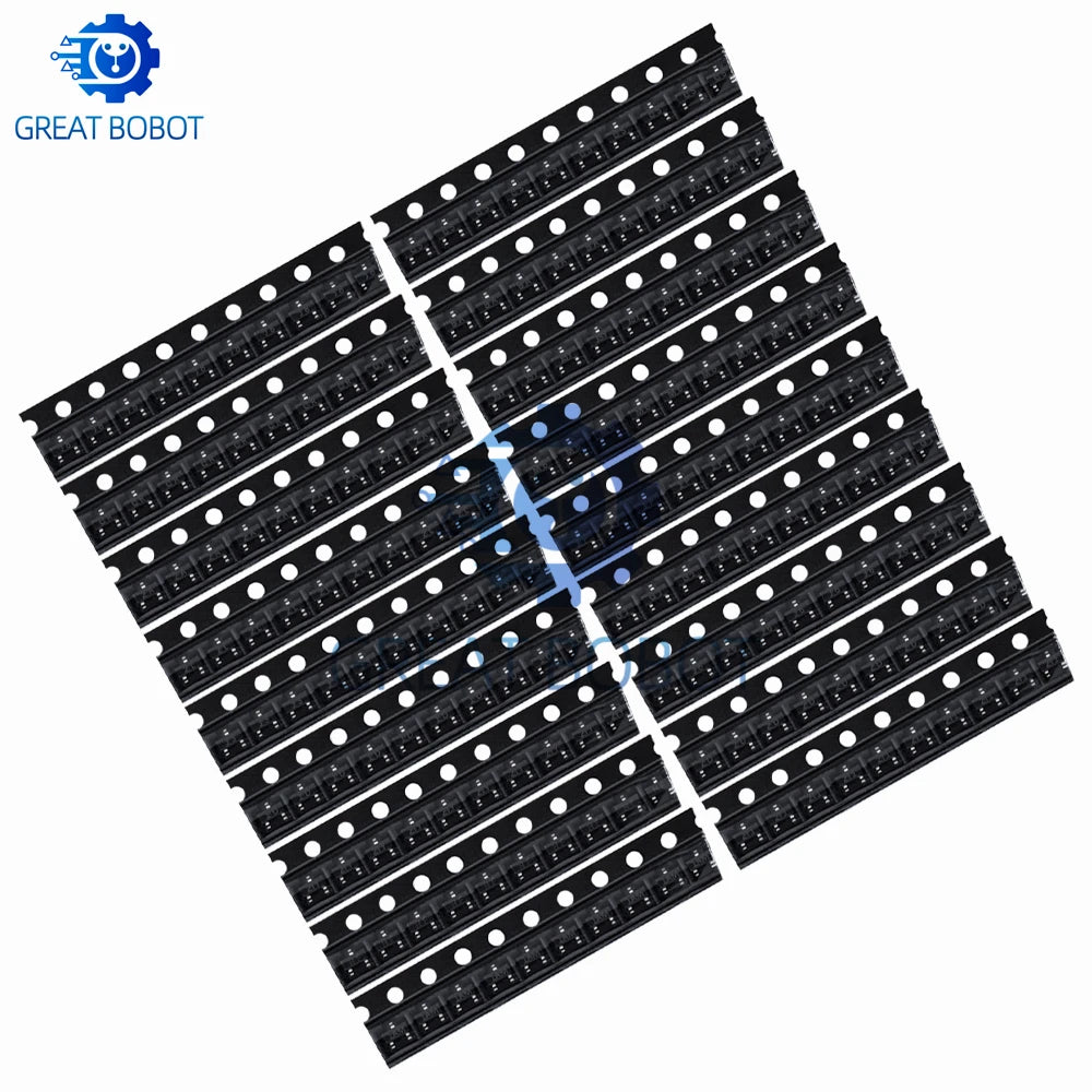 SOT-23 SMD Transistor Kit – 10 Types 100pcs Assortment SMD Transistor Kit Axl