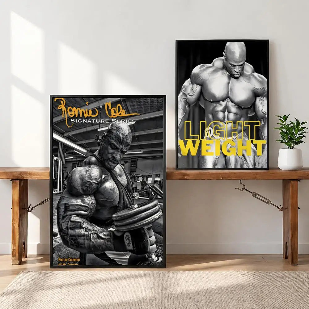 Ronnie Coleman HD Poster – Waterproof Sticky Wall Art Print Wall Art Poster Axl