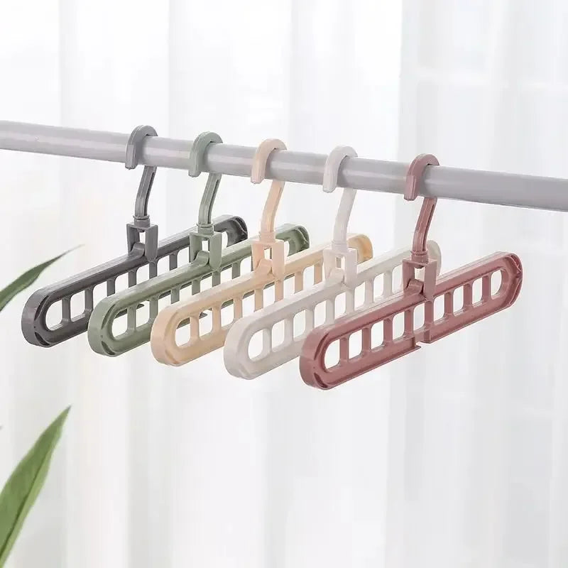 Space-Saving Multi-Port Clothes Hanger Closet Organizer Closet Hanger Organizer Axl gray