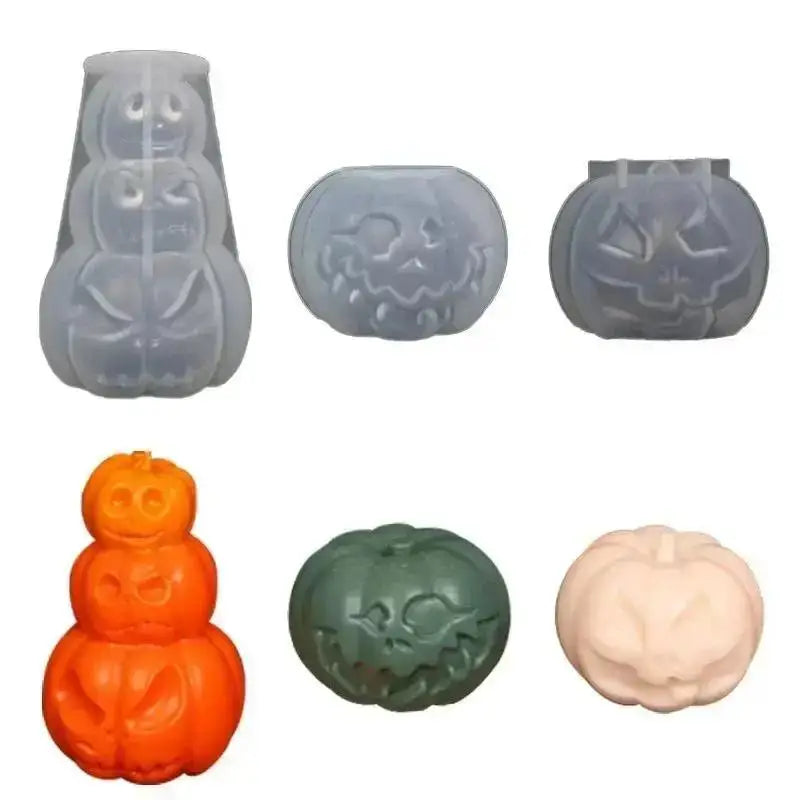Halloween Pumpkin Silicone Candle Mold – DIY Craft Mould Silicone Candle Mold Axl