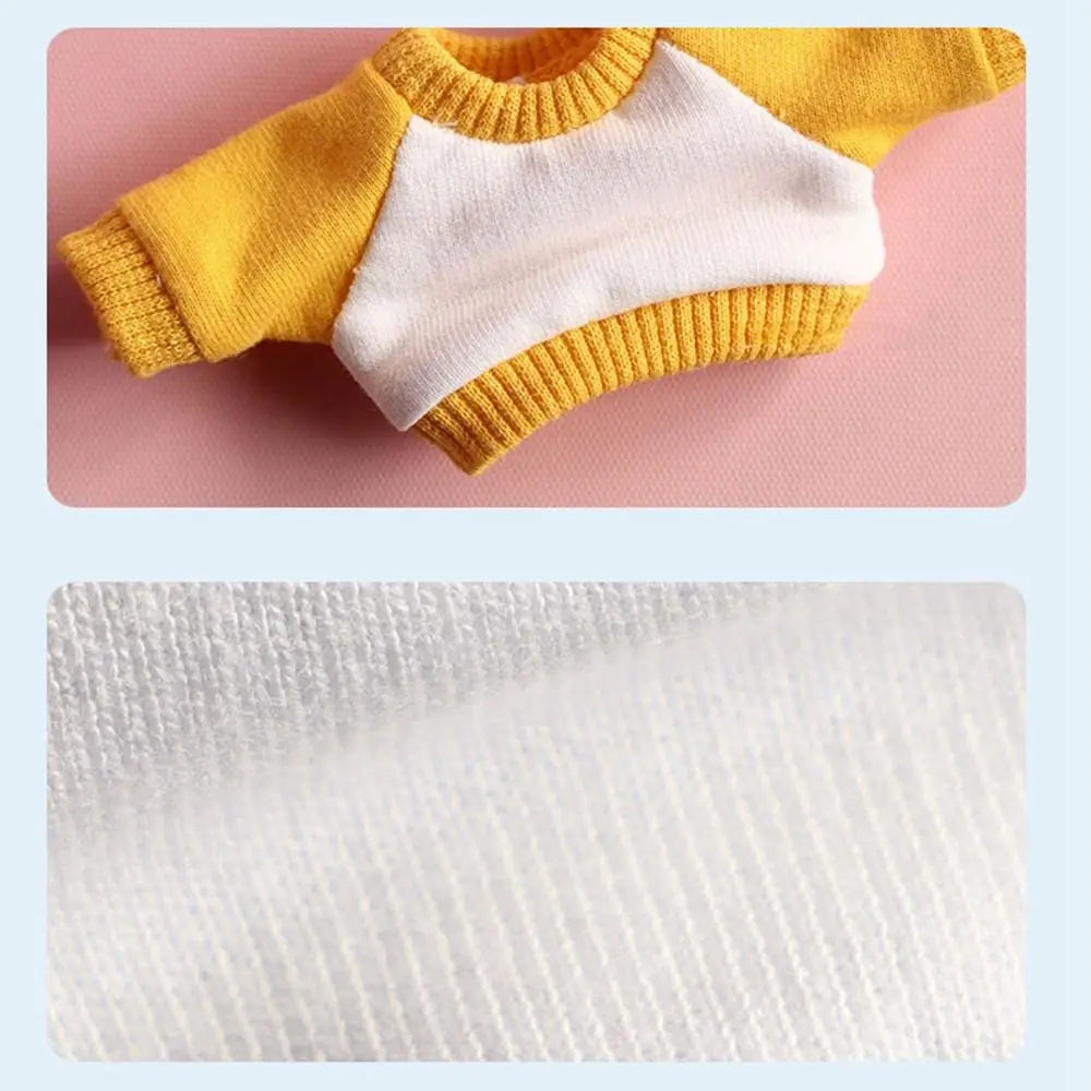 Handmade Hoodie for 10cm Cotton Dolls – Sweatshirt Outfit Doll Clothing Axl