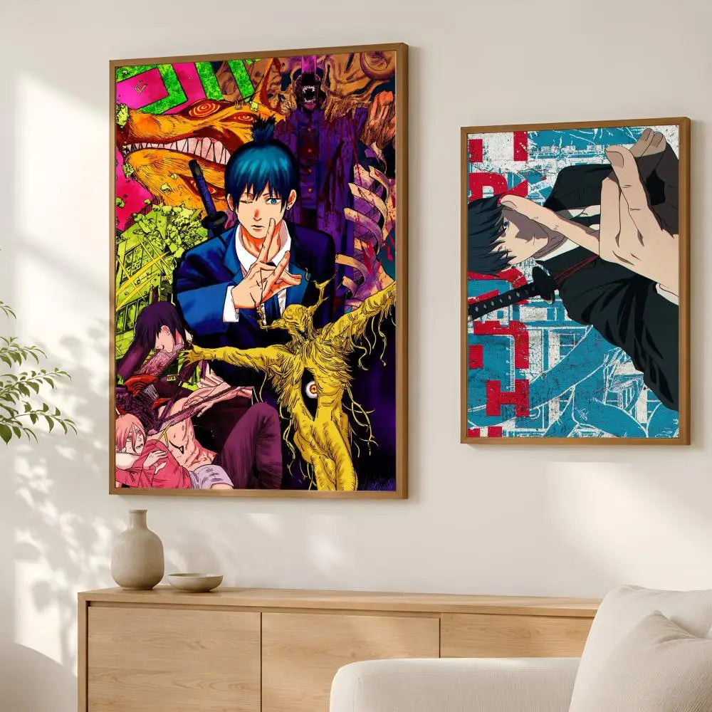 Anime Aki Hayakawa Self-Stick Wall Art Poster | HD Waterproof Anime Wall Poster Axl