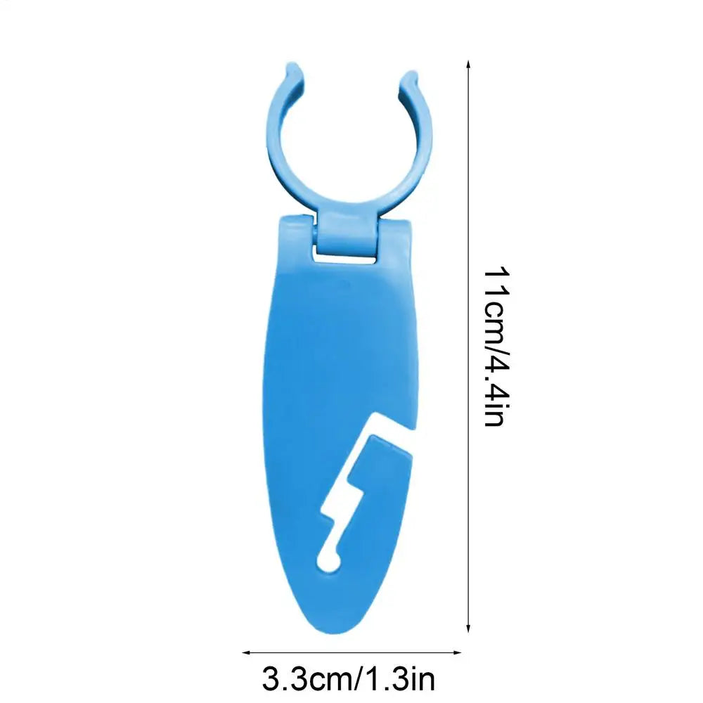 Paddle Board Fin Clips Set of 2 – Snap-Lock ABS Clamps Paddleboard Fin Clips Axl Blue