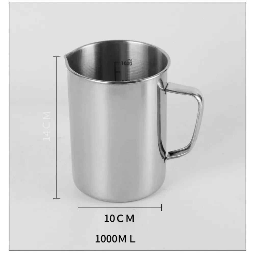 Stainless Steel Measuring Cups 500ml–2000ml | Graduated Beaker Measuring Cup Axl 1000 ml