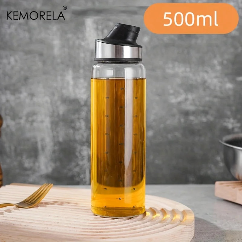KEMORELA Glass Oil Dispenser Bottle – Drip-Free Auto Seal Oil Dispenser Bottle Axl 500ml