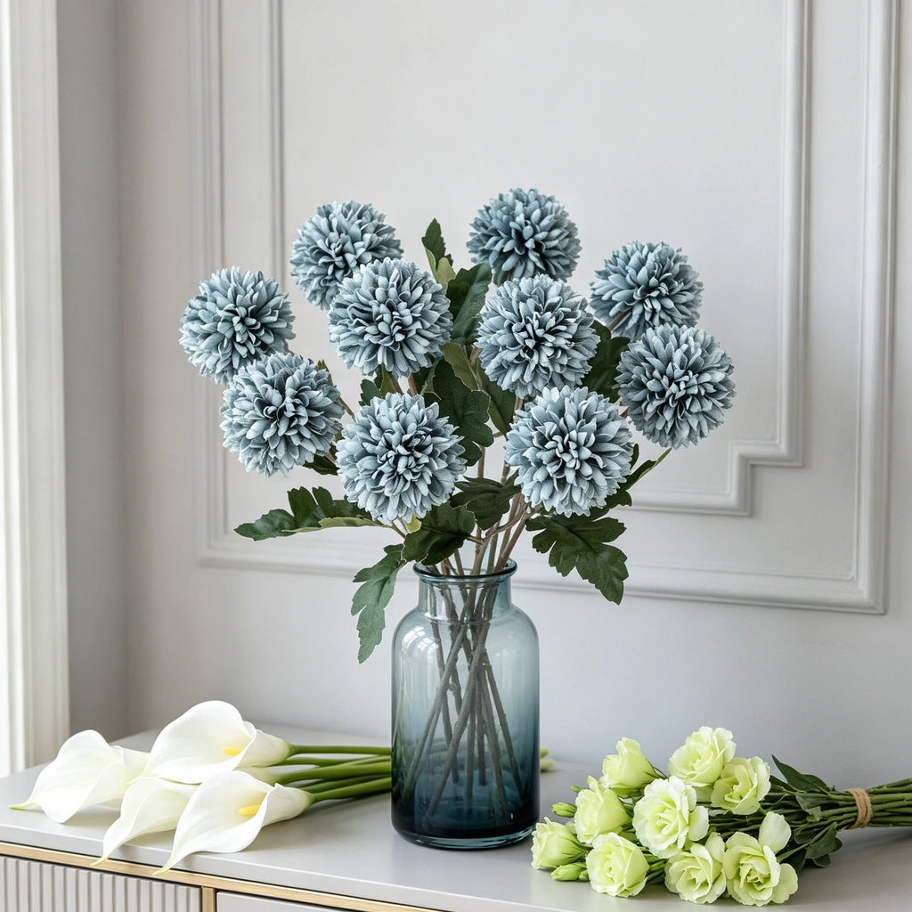 Artificial Silk Chrysanthemum Bouquet | Wedding & Home Decor Artificial Flower Bouquet Axl