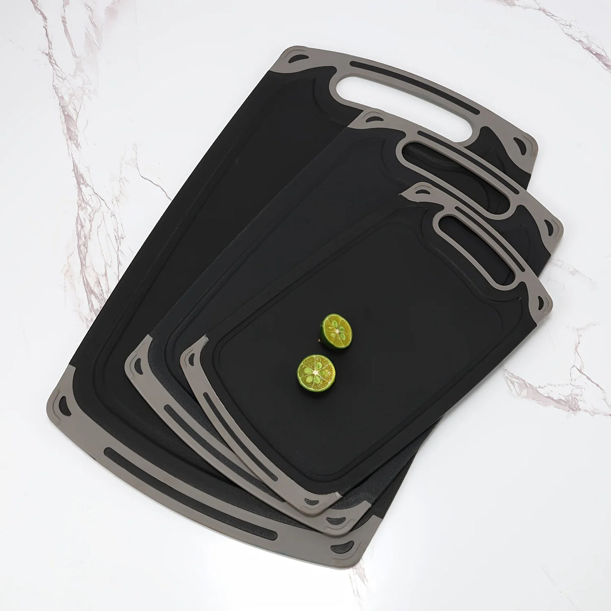 Marble Pattern Cutting Board Set – Hangable Wheat Straw PP Cutting Board Set Axl