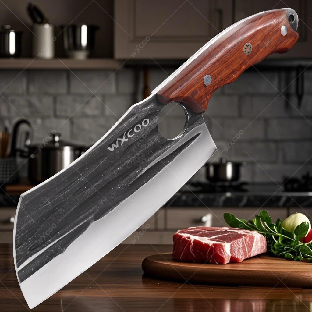 WXCOO Boning Knife Set – Stainless Steel Wood Handle Boning Knife Set Axl