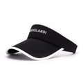 Women's Long Brim UV Visor Cap – Open Top Sports Sun Hat Sports Visor Hat Axl Black