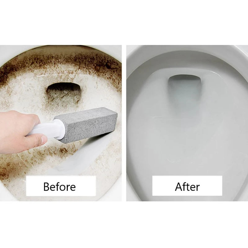 Pumice Stone Toilet Brush Wand – Limescale & Stain Remover Pumice Cleaning Brush Axl