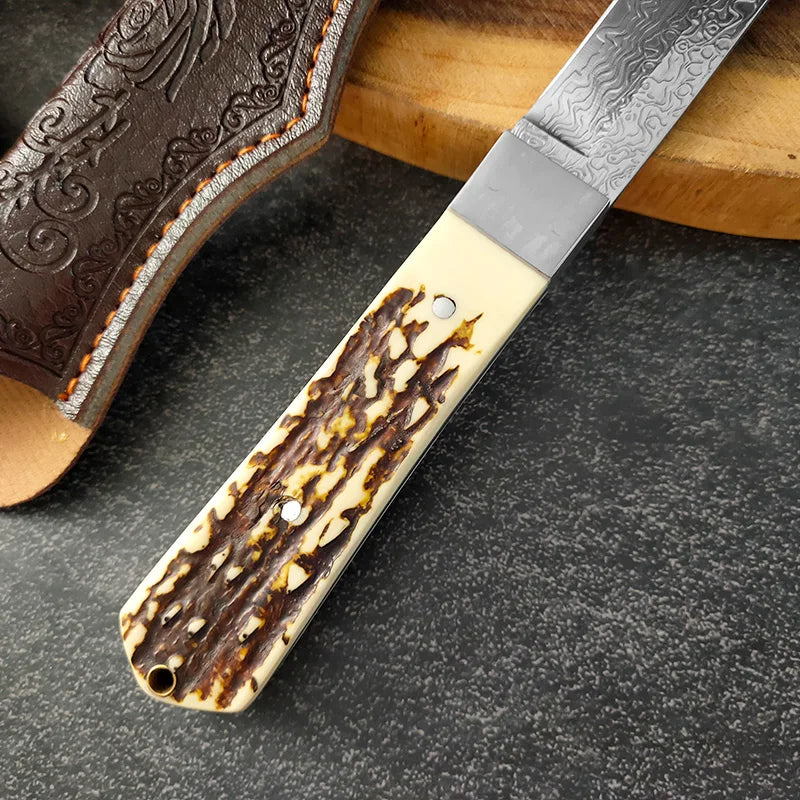 InLeung Damascus Steel Kitchen Cleaver – Hand Forged Knife Kitchen Cleaver Knife Axl