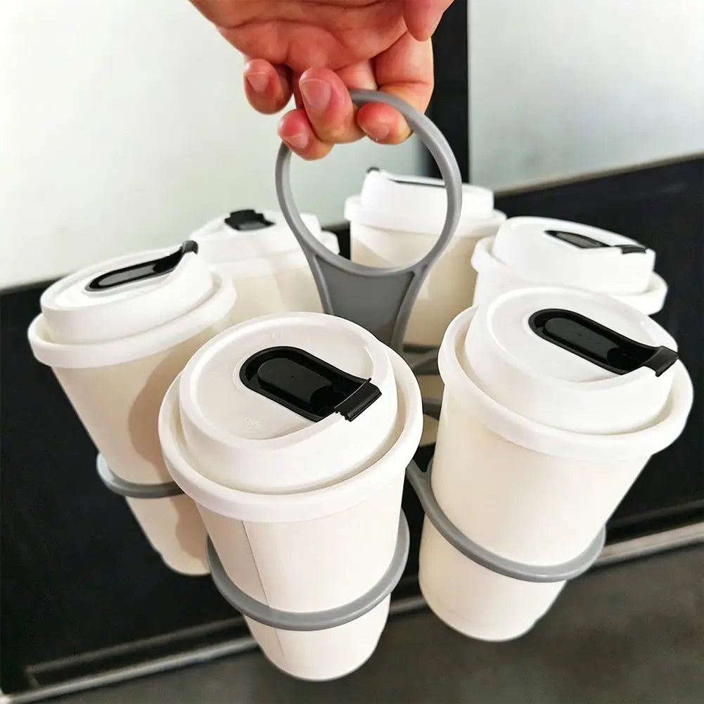 Foldable 6-Cup Rotating Drink Carrier Tray | Party Cup Holder Drink Carrier Tray Axl