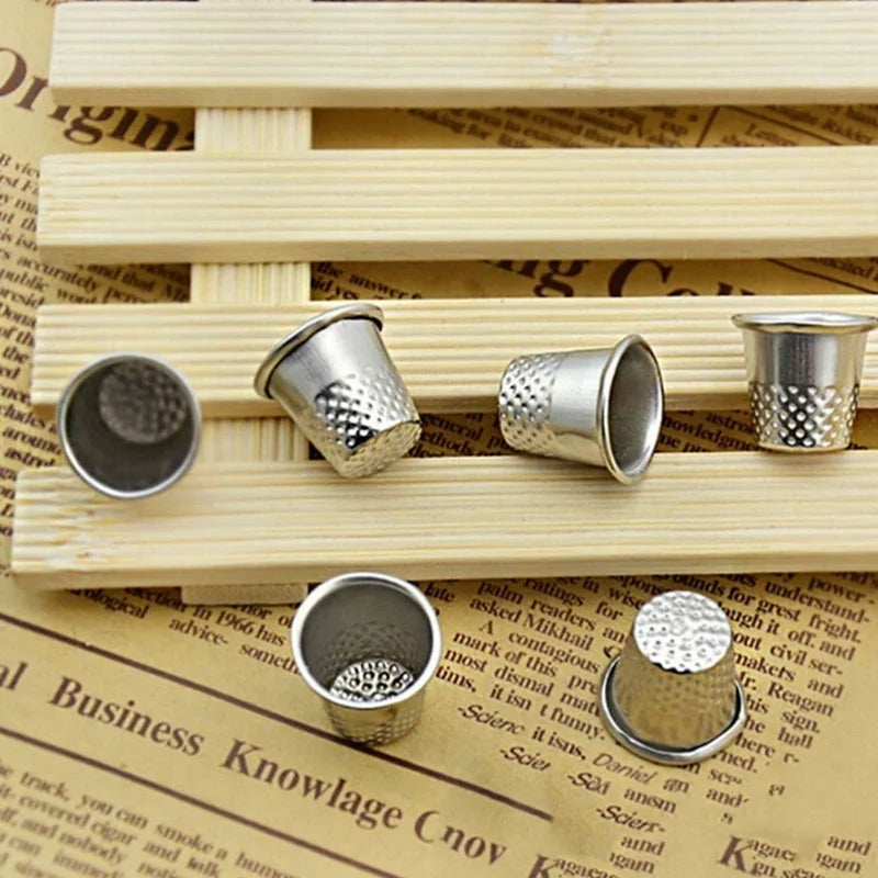 10-Pack Metal Sewing Thimbles – DIY Finger Protector Set Sewing Thimble Set Axl