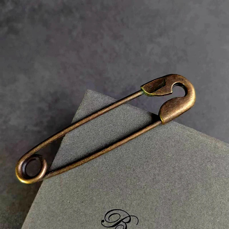 Retro Bronze Large Metal Safety Pins for Clothing & Scarves Metal Safety Pins Axl A10