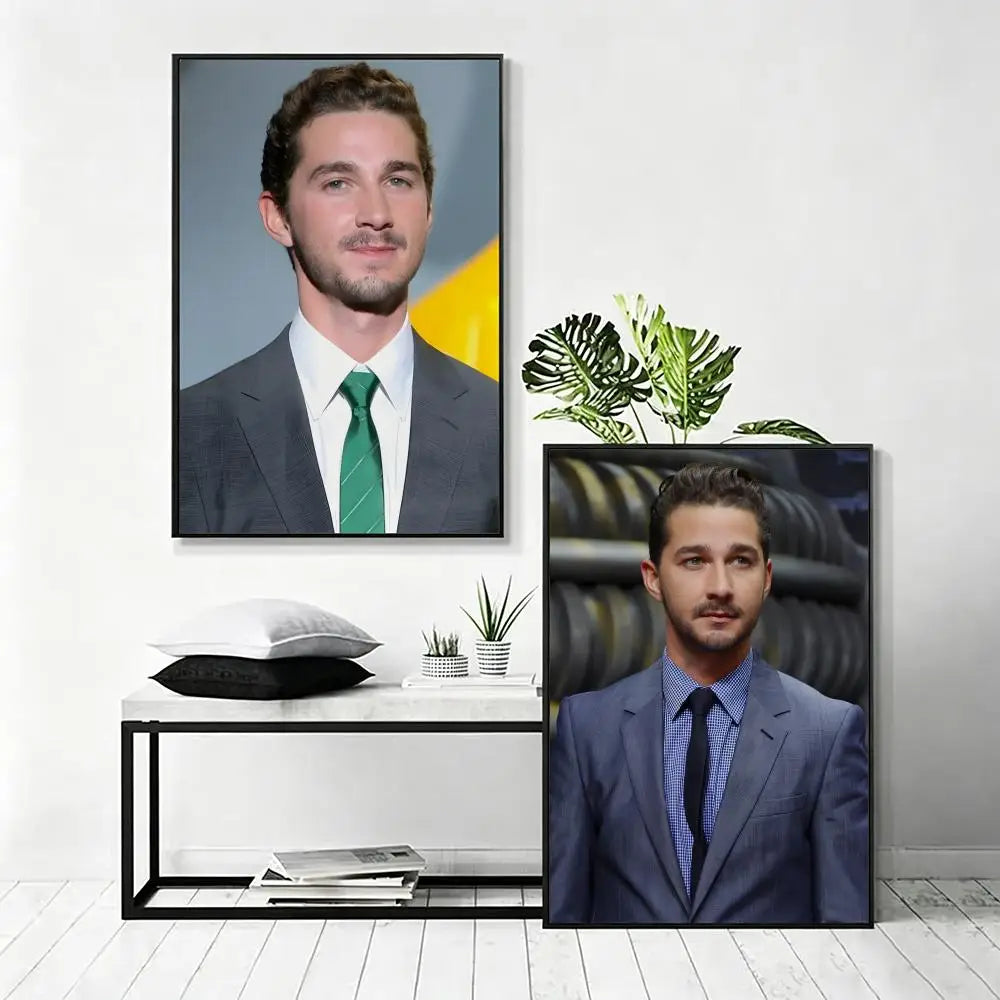Shia LaBeouf HD Art Poster – Waterproof Sticky Wall Decor Wall Art Poster Axl