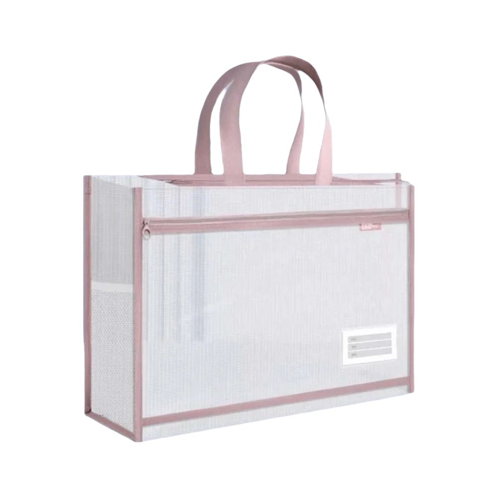 A3 Mesh Art Bag – Waterproof Transparent Zip Shoulder File Bag Mesh Art Bag Axl