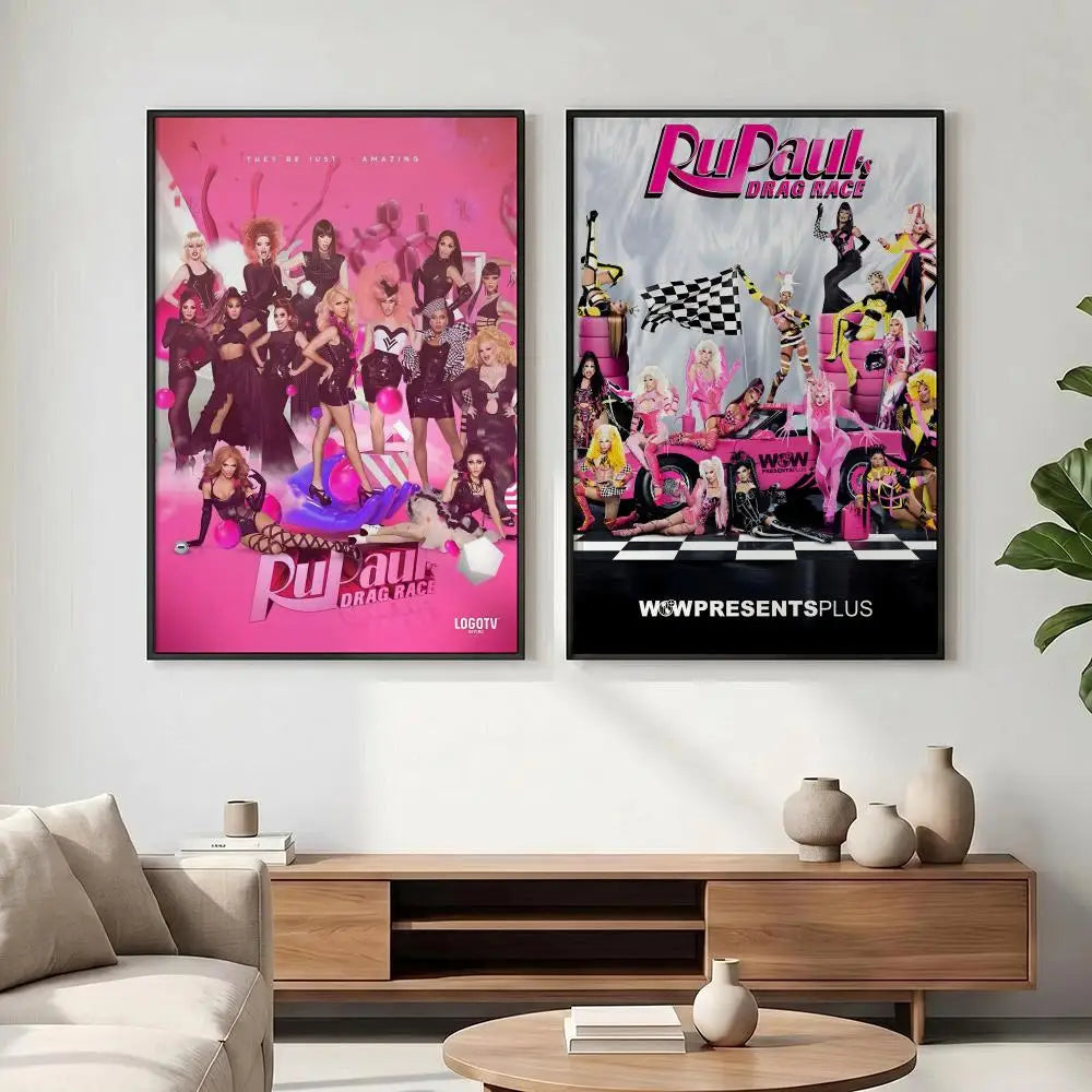 RuPaul's Drag Race HD Wall Poster – Waterproof Sticky Art Decor Wall Art Poster Axl