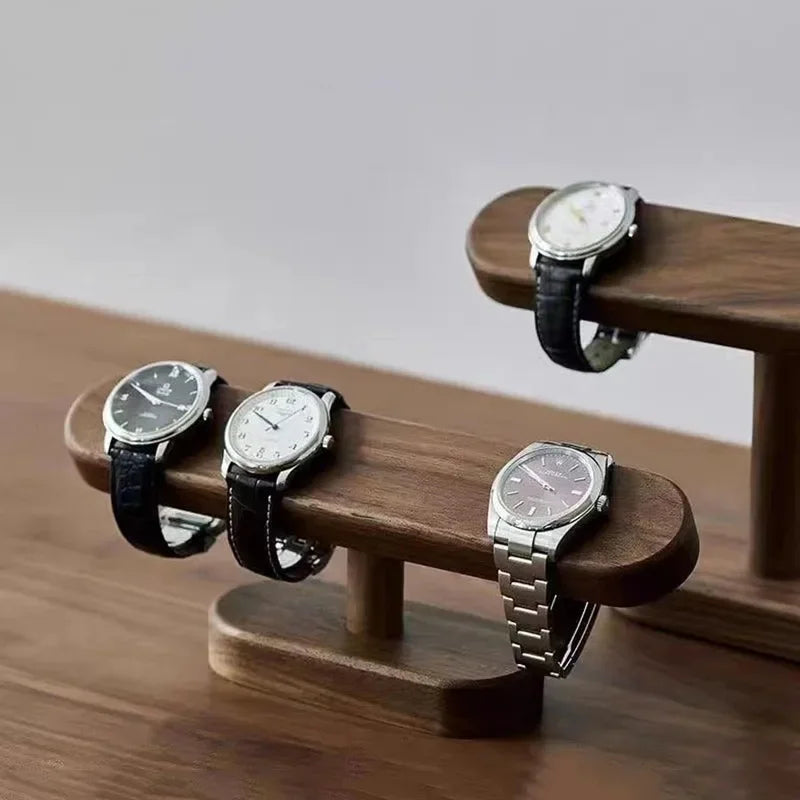 Walnut Wood Jewelry Display Stand – Watch & Anklet Rack Jewelry Display Stand Axl