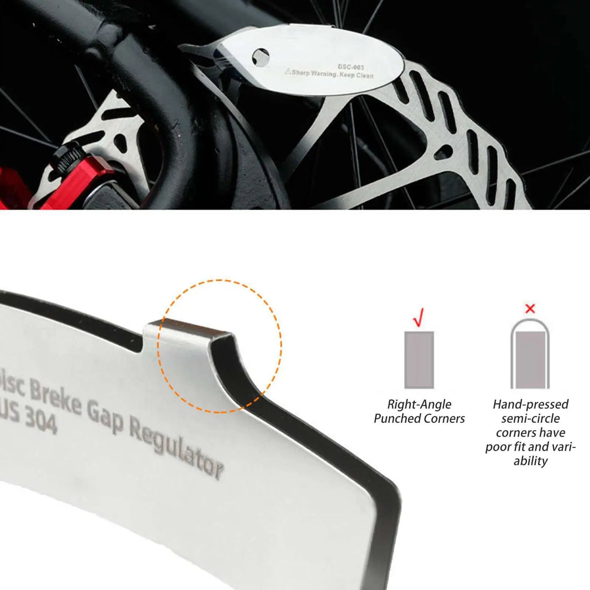 Bike Disc Brake Alignment Tool – Rotor Caliper Gap Adjuster Brake Alignment Tool Axl