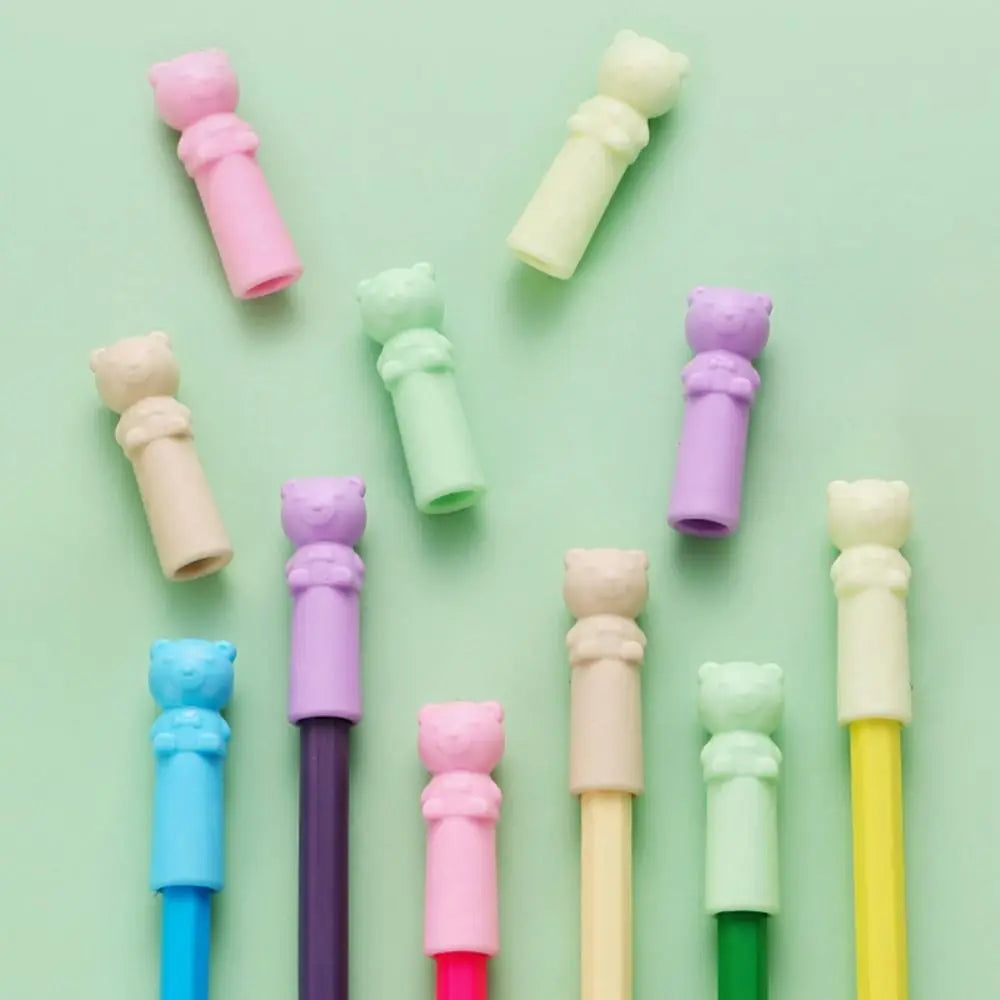 10-Pack Cartoon Pencil Cap Erasers & Extenders – Kids Gift Pencil Cap Erasers Axl