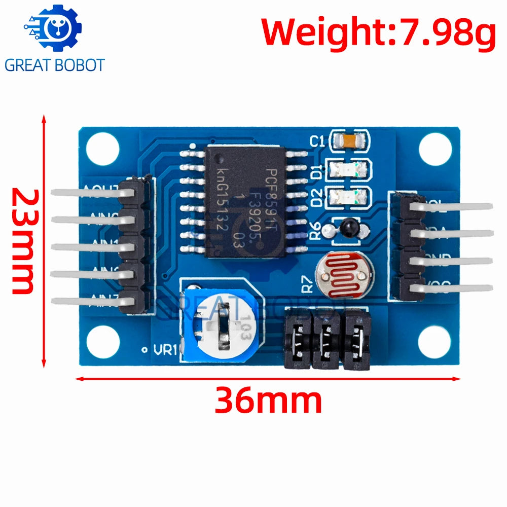 PCF8591 AD/DA Conversion Module – Digital & Analog Converter AD/DA Converter Module Axl