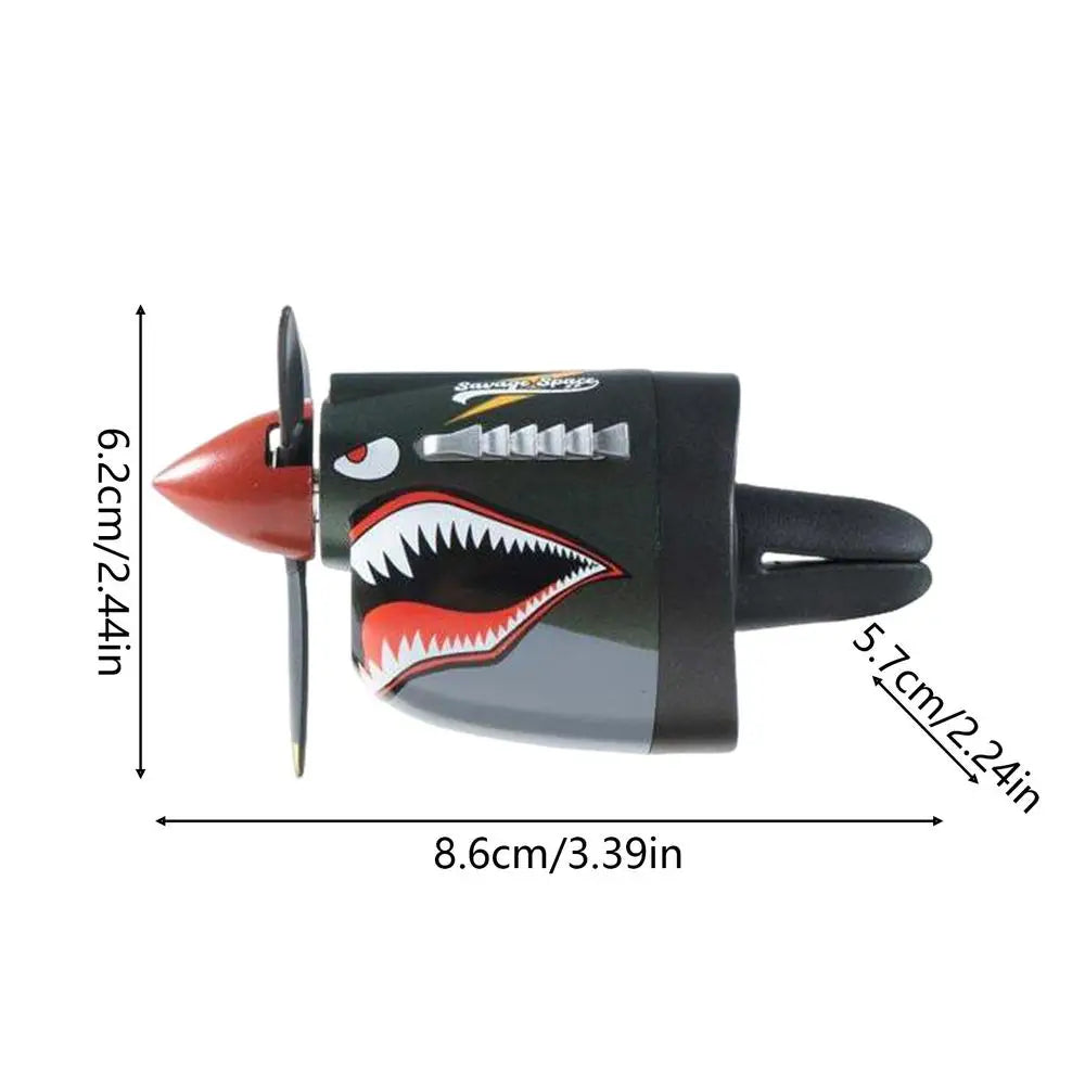 Fighter Plane Car Vent Air Freshener – Aviation Scent Diffuser Car Air Freshener Axl Black