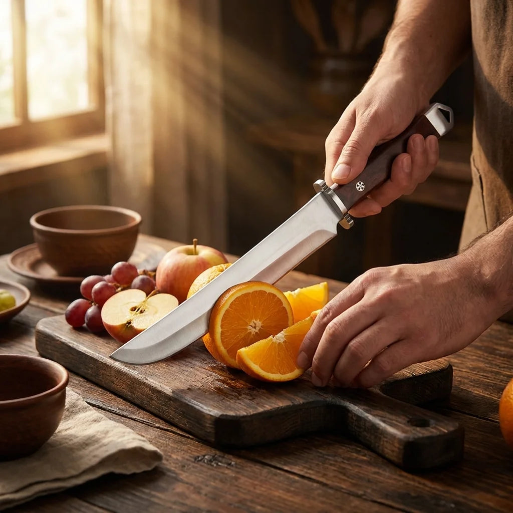 Japanese Chef's Knife – Sharp Stainless Steel & Wood Handle Chef's Kitchen Knife Axl