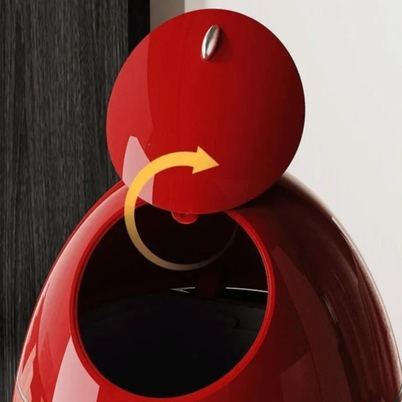 Dinosaur Egg Trash Can – Large Luxury Plastic Dustbin for Home Decorative Trash Can Axl