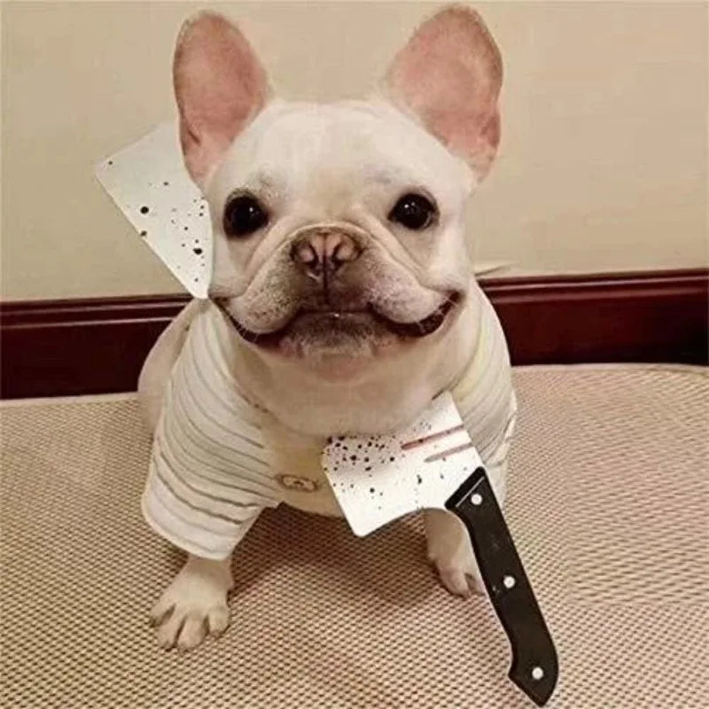 Pet Halloween Headwear Props – Ax, Saw & Nail Costume for Dogs Pet Costume Prop Axl