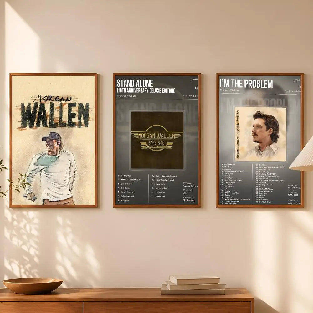 Morgan Wallen HD Wall Art Poster – Self-Stick Waterproof Decor Wall Art Poster Axl