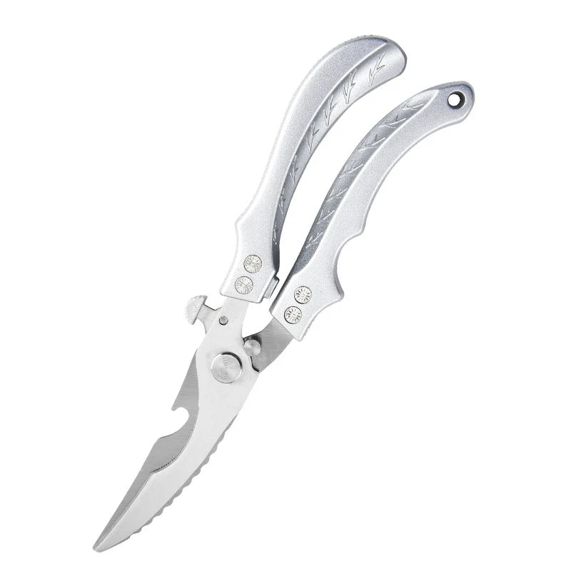 Heavy-Duty Stainless Steel Kitchen Shears – Poultry & BBQ Kitchen Shears Axl Silver