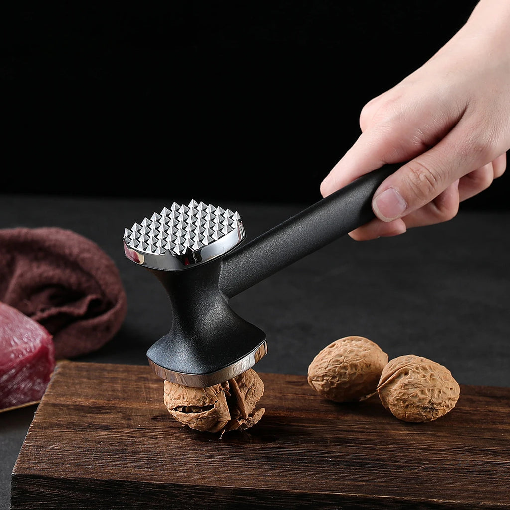 Double-Sided Zinc Alloy Meat Tenderizer Hammer | Kitchen Mallet Meat Tenderizer Mallet Axl