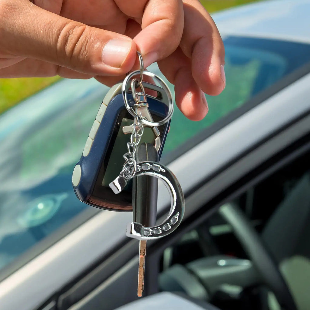 Zinc Alloy Horseshoe Keychain – Good Luck Horse Charm Key Ring Horse Charm Keychain Axl