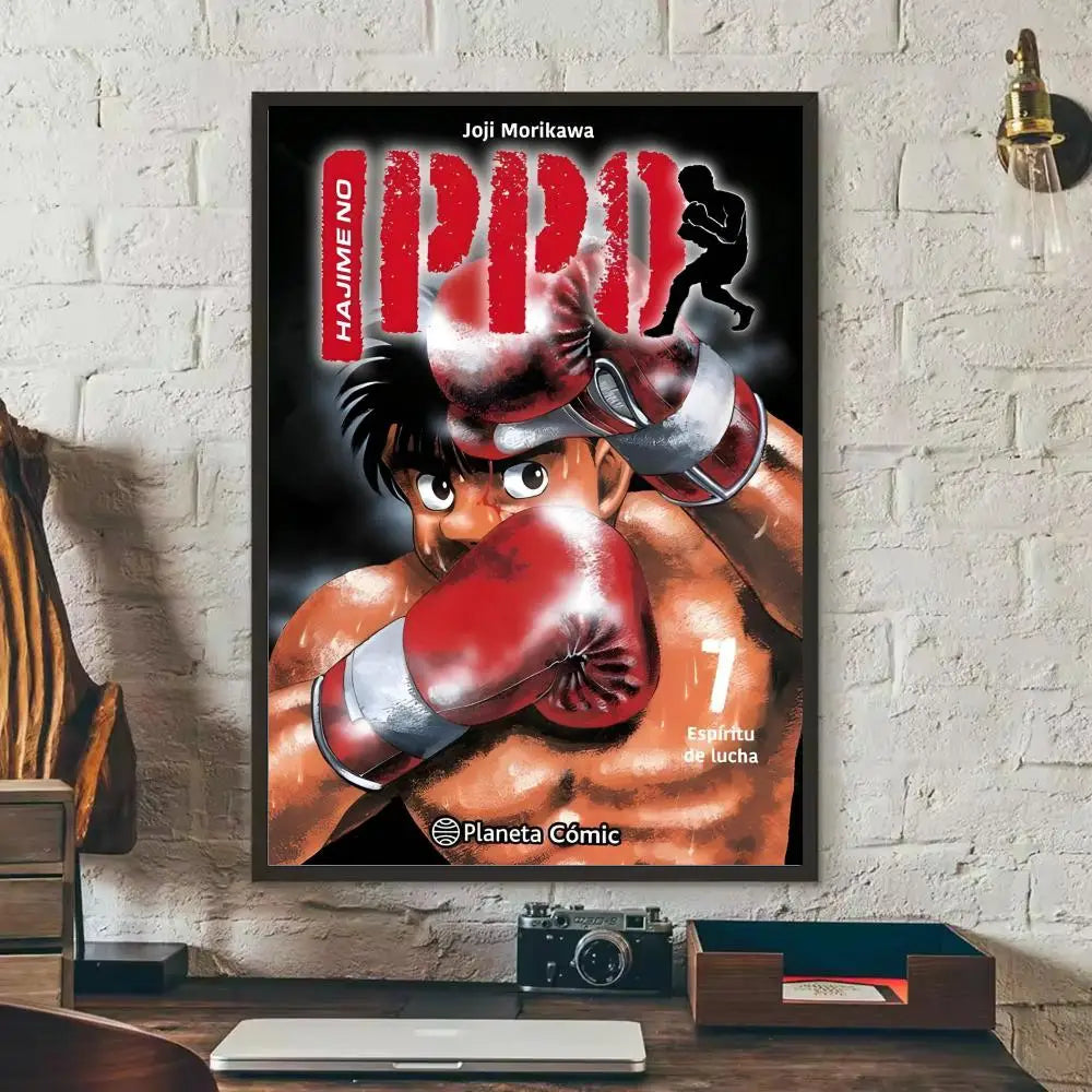 Hajime No Ippo Anime Wall Poster Removable Sticker Decal Anime Wall Poster Axl Black12 21X30cmNoframe
