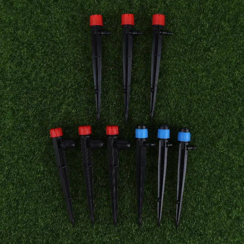 50-Pack 360° Adjustable Drip Emitters for 1/4" Irrigation Tubing Drip Irrigation Emitters Axl